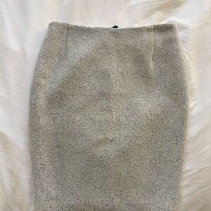 Akris Punto Textured Gray Pencil Skirt